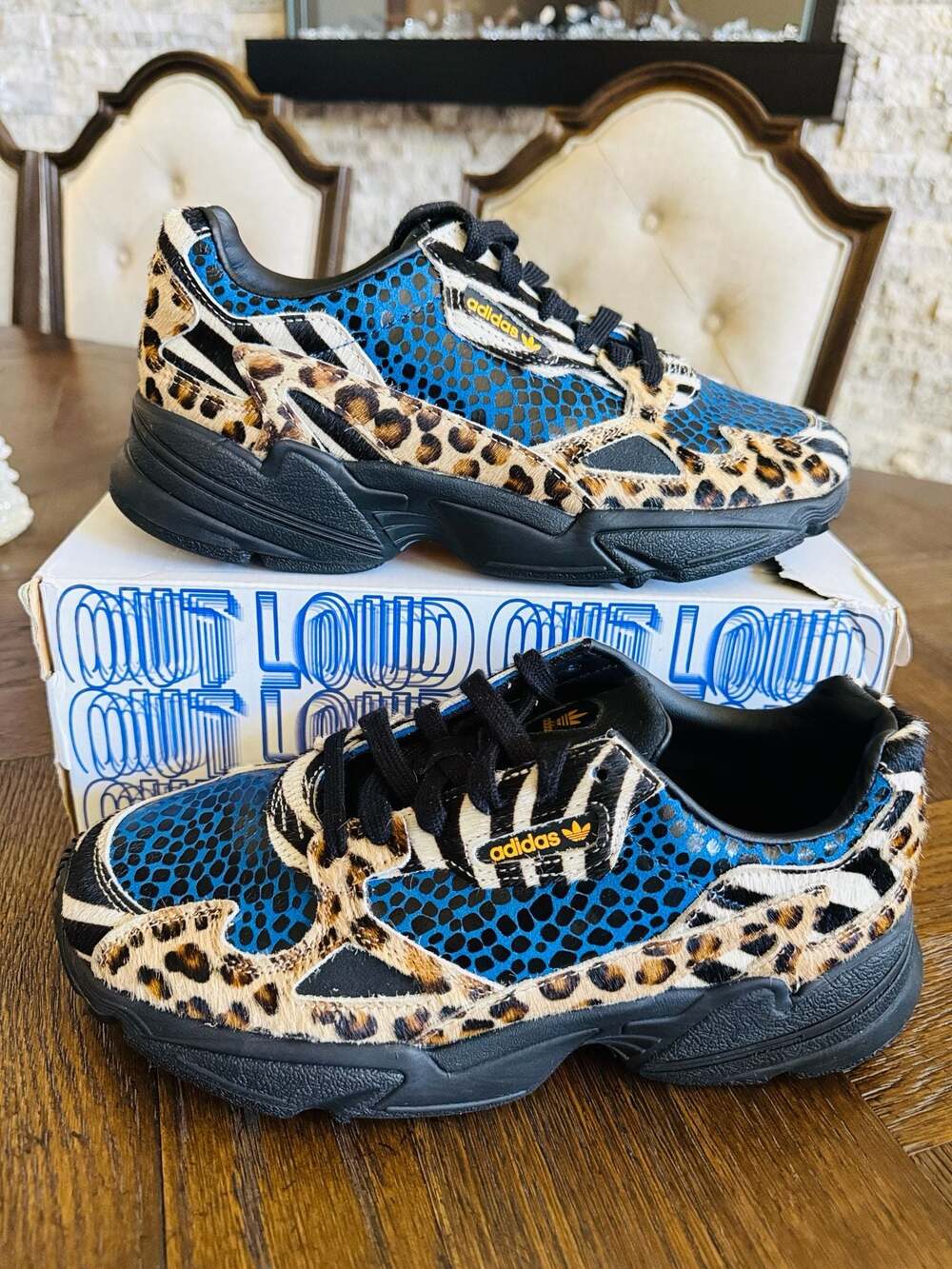 Adidas Falcon Women's Shoes Off White-Core Black-Bright Gold F37016 SZ 9 NWB!